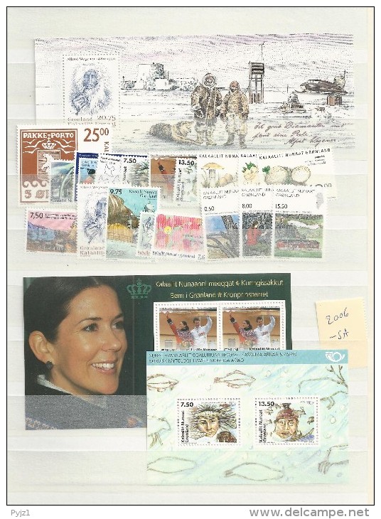 2006 MNH Greenland, Year Complete According To Michel, Except Self Adhesive, Postfris - Volledige Jaargang