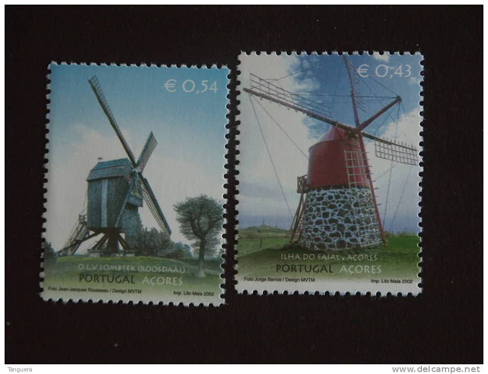 Portugal Azores Azoren 2002 Windmolens Moulins à Vent Yv 482-483 MNH ** - Molinos