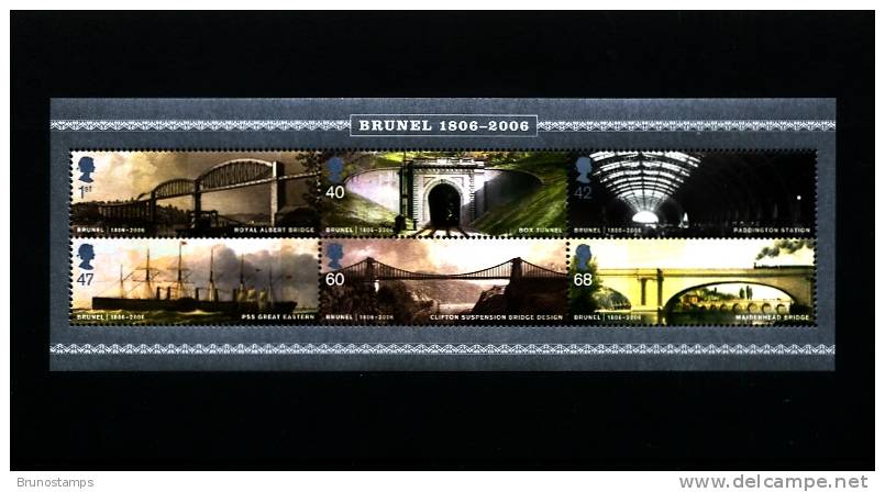 GREAT BRITAIN - 2006  BRUNEL  MS  MINT NH - Blocchi & Foglietti