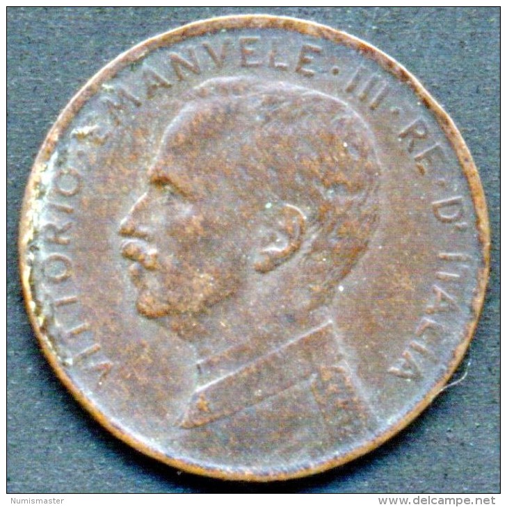 ITALY , 1 CENTISIMO 1915 R , UNCLEANED COIN - 1878-1900 : Umberto I