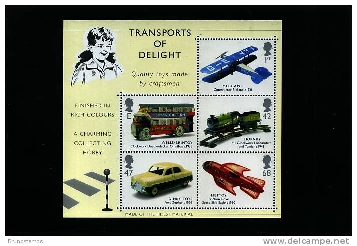 GREAT BRITAIN - 2003  TRANSPORTS/TOYS  MS  MINT NH - Blocchi & Foglietti