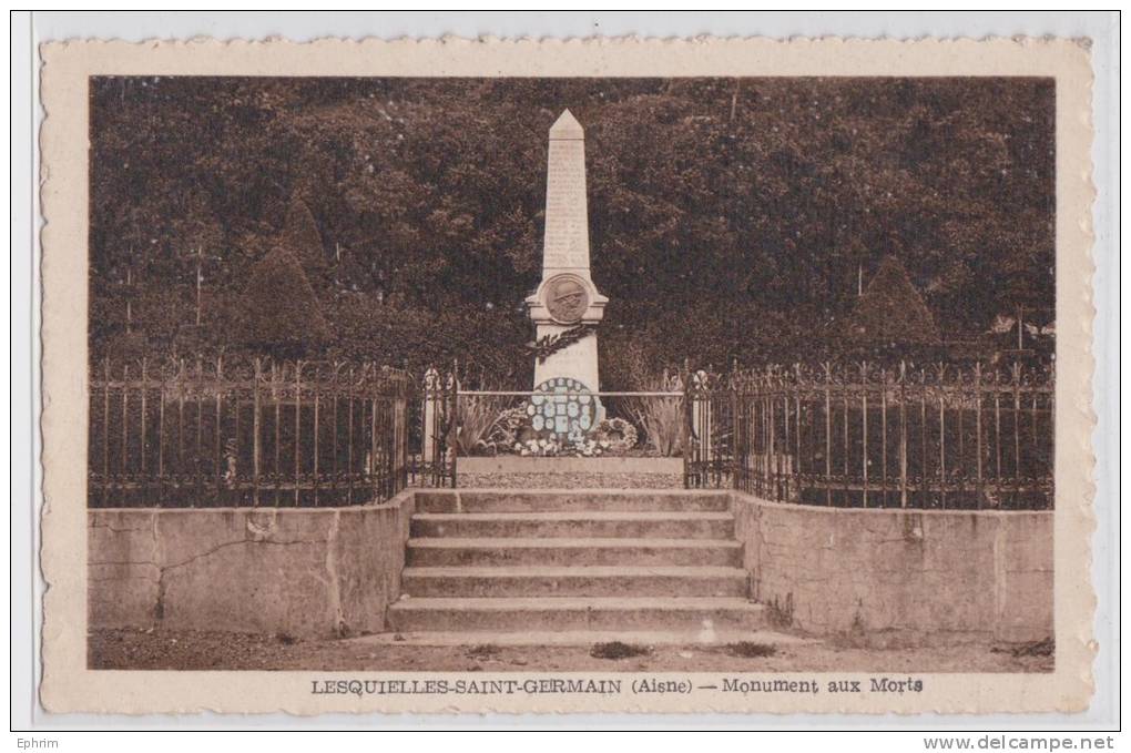 LESQUIELLES-SAINT-GERMAIN - Le Monument Aux Morts - TBE - Guise