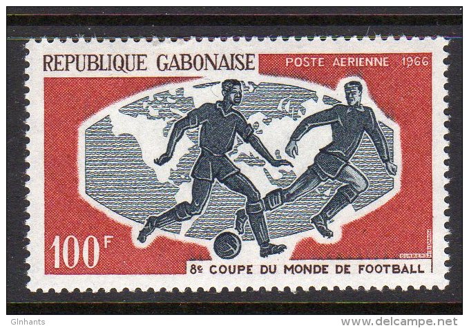 GABON - 1966 FOOTBALL WORLD CUP ENGLAND 100F SG 264 FINE MNH ** - Gabon