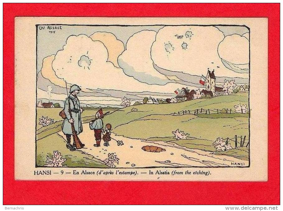 Hansi - 9 En Alsace ( D´après L´estampe )  - In Alsatia (from The Etching ) 1915 - 1914-18