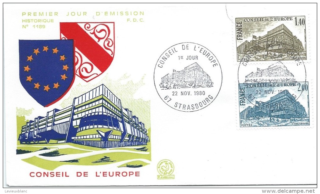 Conseil De L´Europe/Strasbourg/1980       PJE63 - 1980-1989