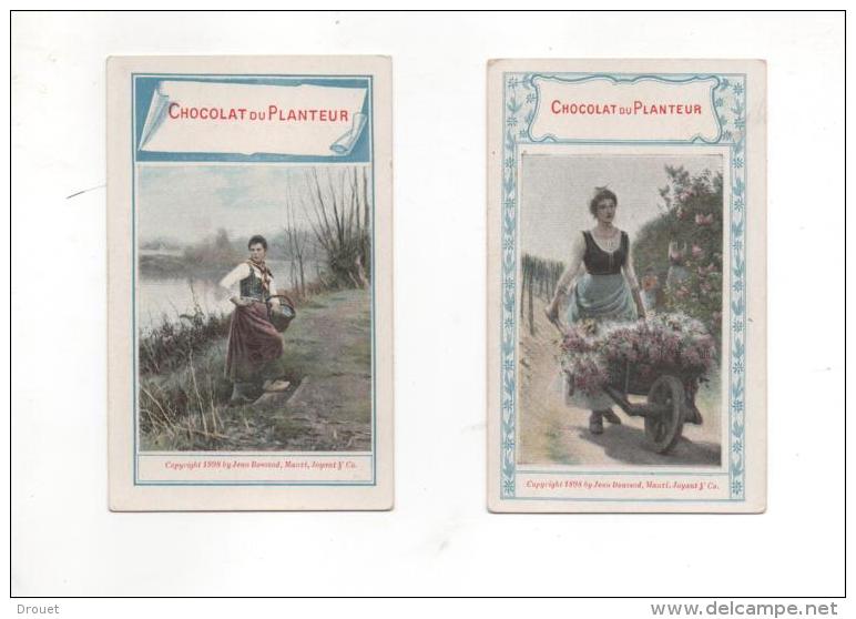 CALENDRIER DE POCHE --  CHOCOLAT LE PLANTEUR - 1899 - AVRIL A JUIN  -OCTOBRE A DECEMBRE- - Petit Format : ...-1900