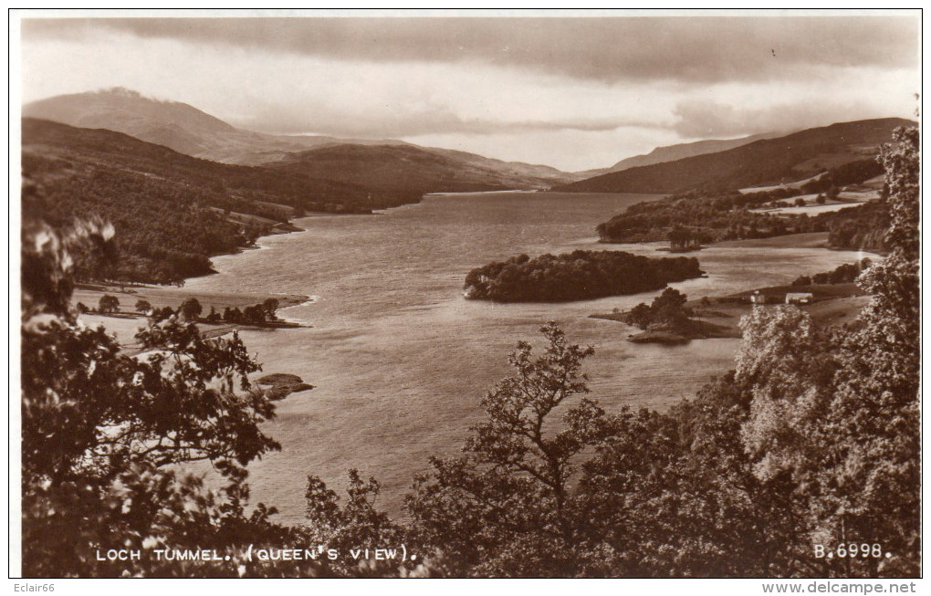 LOCH TUMMEL  à 7 Km Au Nord-ouest De Pitlochry En Perth And Kinross, En Écosse. CPA Année 1930  N° B 6998 - Kinross-shire