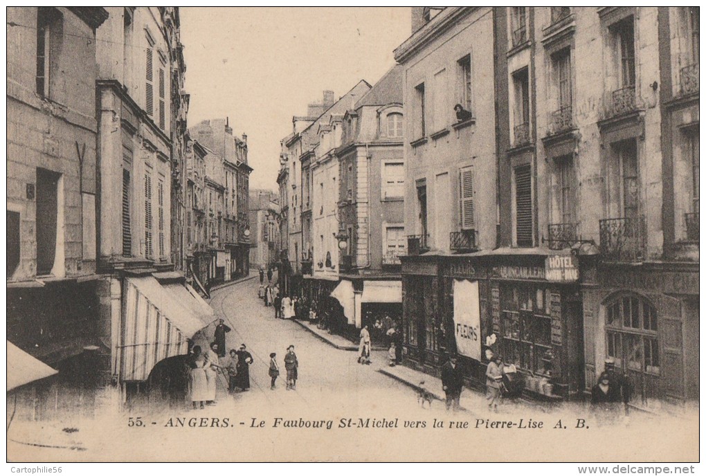 49 -  ANGERS  -  55 -  Le  Faubourg St Michel Vers La Rue Pierre - Lise - Angers
