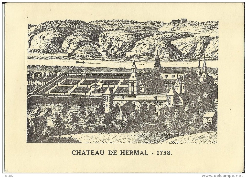 Hermalle - Sous - Huy -- Château De Hermal 1738.    (2 Scans) - Engis