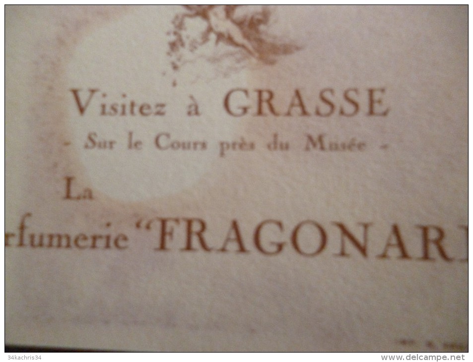 Carte Parfumée Parfumerie Fragonard Visitez à Grasse..... - Anciennes (jusque 1960)