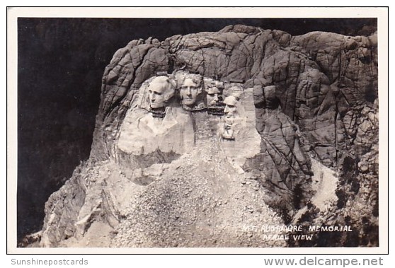 Mountain Rushmore Memorial Aerial View Mountain Rushmore South Dakota Real Photo 1941 - Mount Rushmore