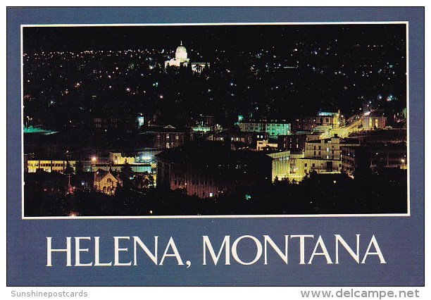 Night Time In Helena Montana - Helena