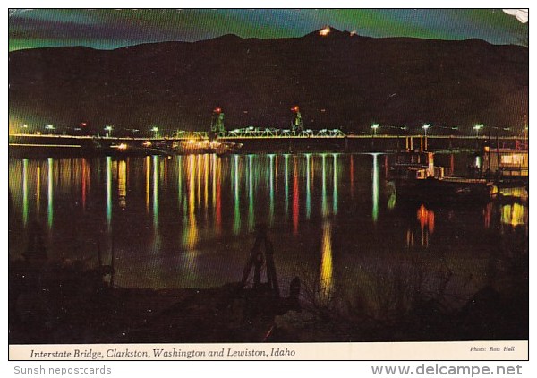 Interstate Bridge Clarkston Washington And Lewiston Idaho 1978 - Lewiston