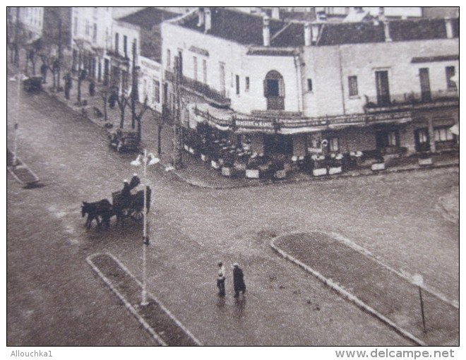 CPA DE MEKNES Meknés MAROC EN PROTECTORAT FRANCAIS-AVENUE Mézergues ET LES HALLES POST-CARD CARTE POSTALE PHOTO FLANDRIN - Meknès