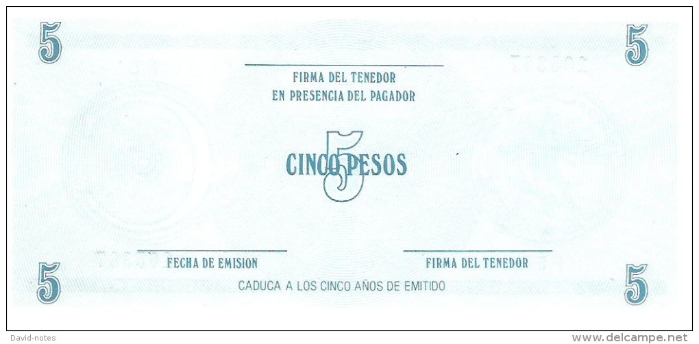 Cuba - Foreign Exchange Certificates - 5 Pesos Series C - Unc - Cuba