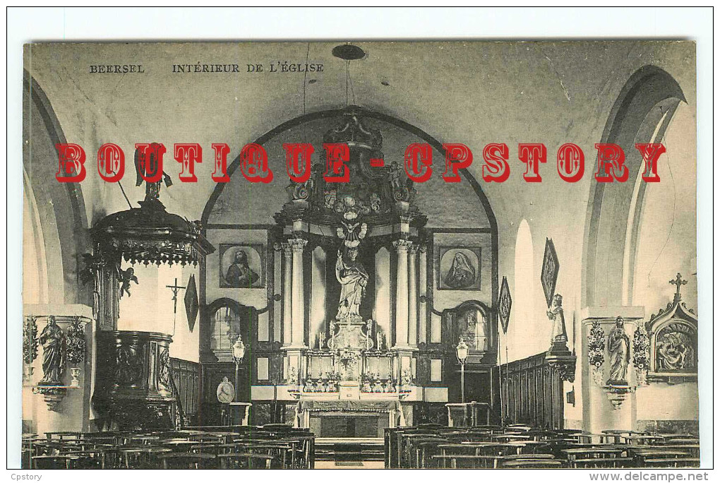 ACHAT DIRECT < BEERSEL - INTERIEUR De L'EGLISE - BELGIE BELGIQUE - DOS SCANNE - Beersel