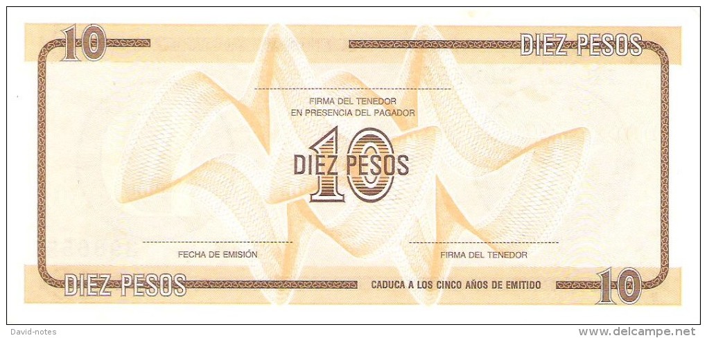 Cuba - Foreign Exchange Certificates - 10 Pesos Series D - XF - Cuba