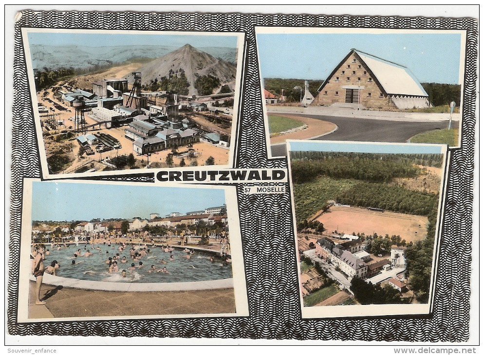 CP Creutzwald Multivues Multi Vues57 Moselle Piscine Mine - Creutzwald