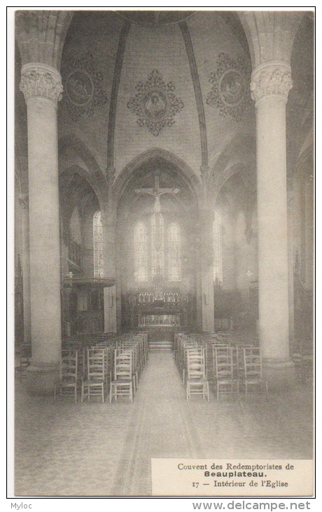 Beauplateau. Couvent Des Redemptoristes. Intérieur De L'Eglise. Signée Par L'Abbé Carlier. - Sainte-Ode