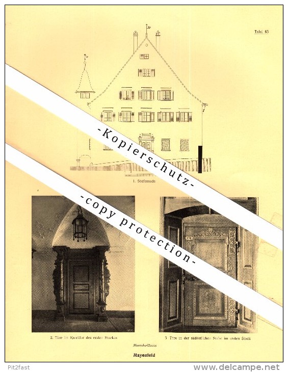 Photographien / Ansichten , 1924 , Mayenfeld / Maienfeld , Region Landquart , Prospekt , Architektur , Fotos !!! - Landquart