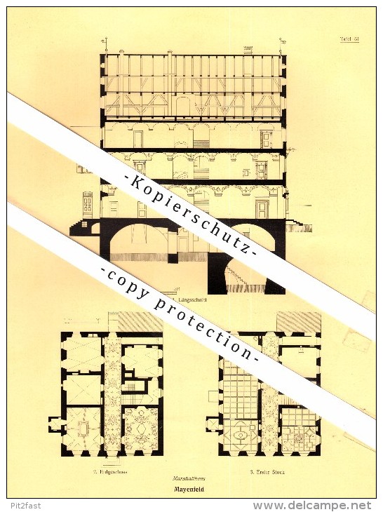 Photographien / Ansichten , 1924 , Mayenfeld / Maienfeld , Region Landquart , Prospekt , Architektur , Fotos !!! - Landquart