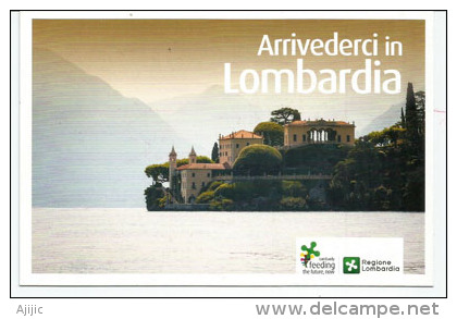 EXPO MILANO 2015.,carte Du Pavillon De Lombardie (Regina Teodolinda & Virgilio) Avec Tampon Officiel De Lombardie - 2011-20: Storia Postale