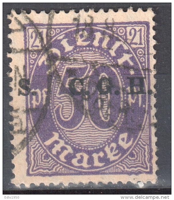 Germany 1920 Upper Silesia - Official Stamps - Mi. 6 - Used - Gestempelt - Other & Unclassified