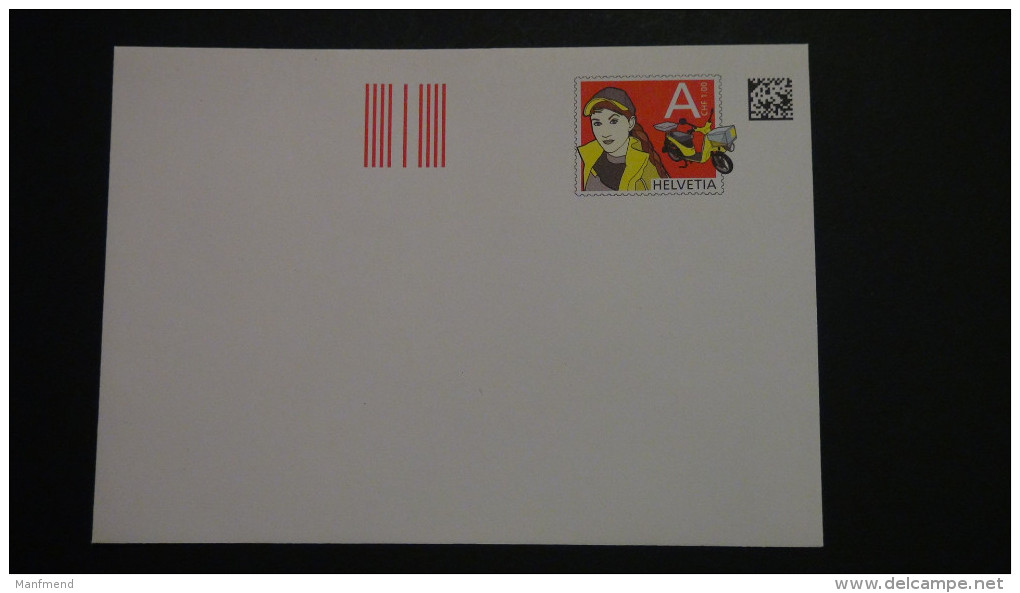 Switzerland - 2011 - A-Post CHF 1.00* - Look Scan - Stamped Stationery