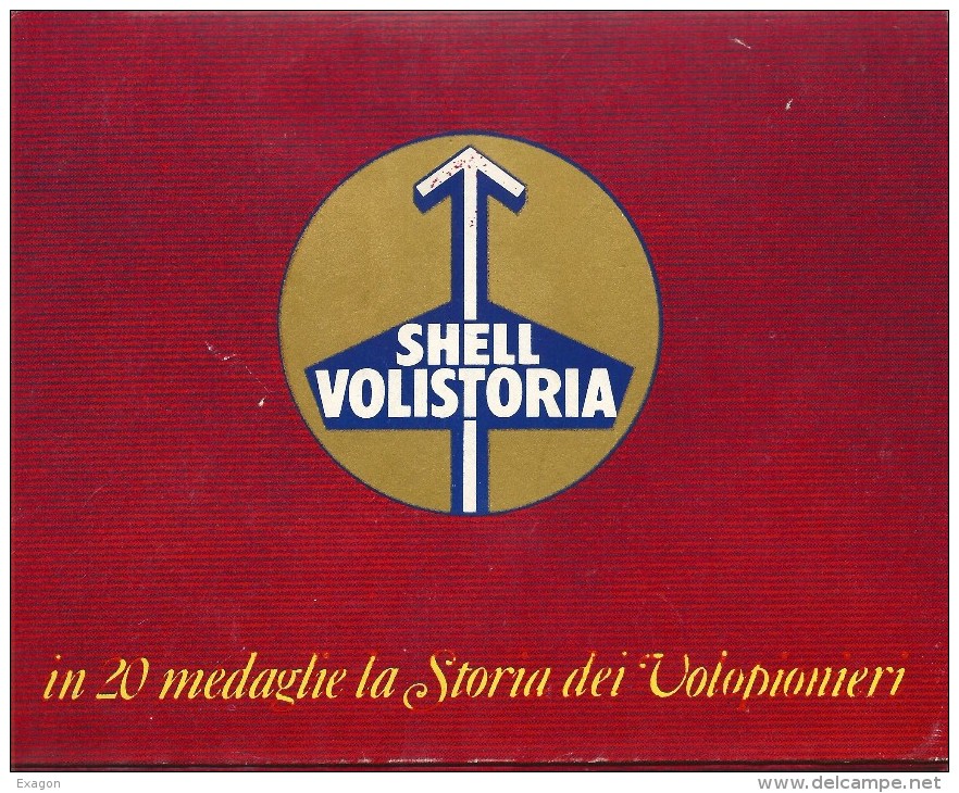 RACCOLTA COMPLETA DI  N. 20  MEDAGLIE METALLICHE DELLA VOLISTORIA SHELL  -  ANNO  1971 - Professionnels/De Société