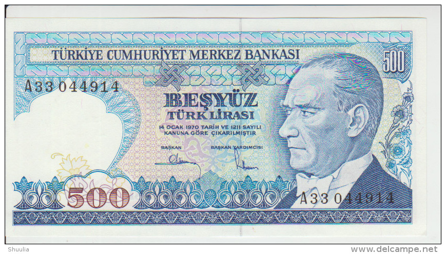 Turkey 500 Liras 1970(86) Pick 195 UNC - Turchia