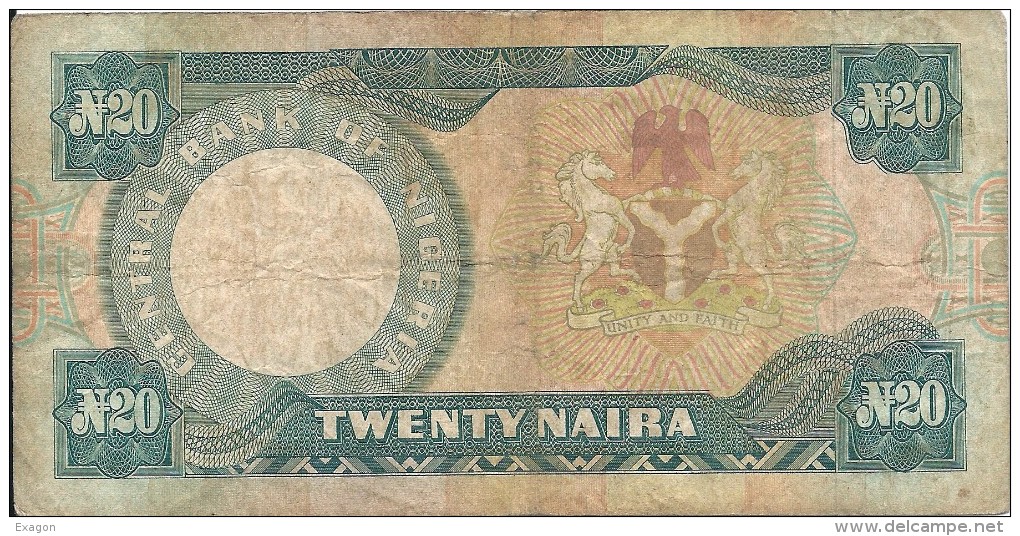 Banconota  Da   20 Naira -  NIGERIA - Nigeria