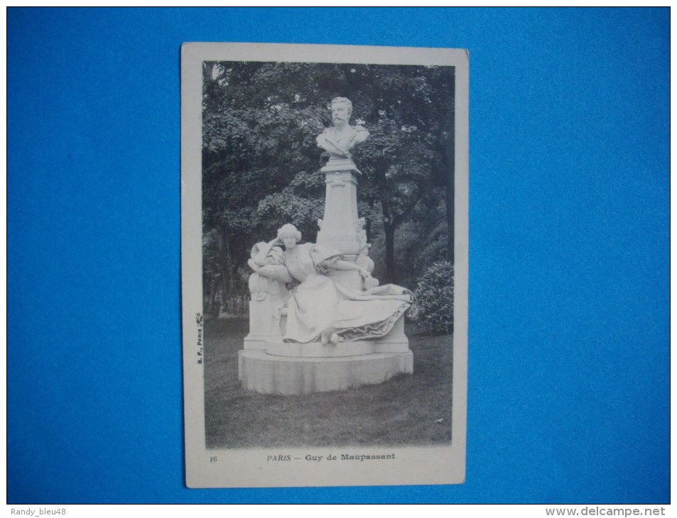 PARIS  -  75   - (   Monument  )  Guy De Maupassant - Estatuas