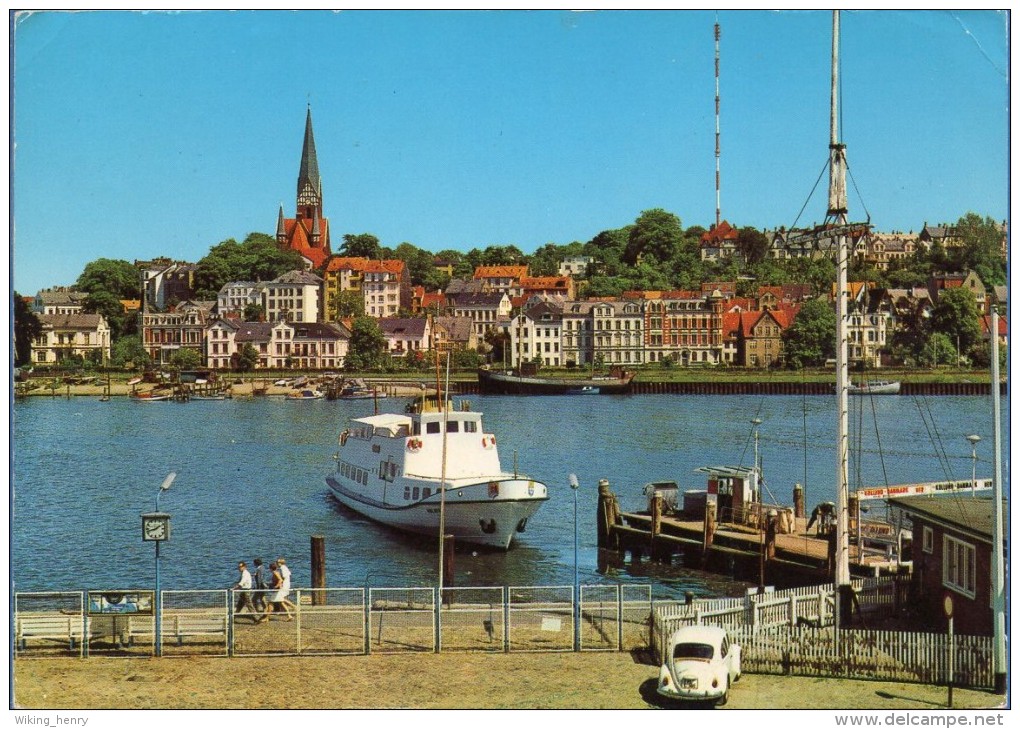 Flensburg - Fördebrücke      Mit VW Käfer - Flensburg