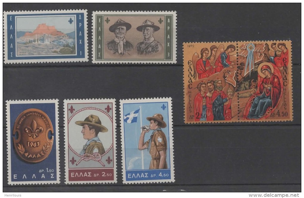 GRECE  Lot De Timbres Neufs ** De 1963  ( Ref 3036 )  Scoutisme - Altri & Non Classificati