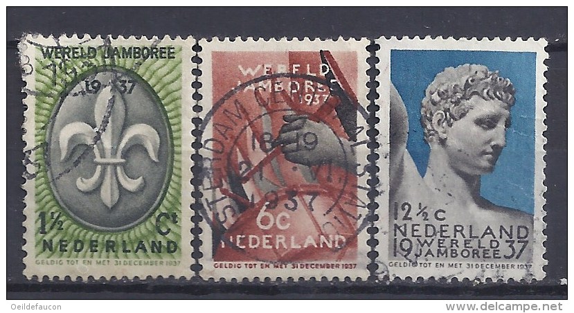 PAYS-BAS - Yvert - 292/94 - Cote 2,50 € - Jamborée International - Oblitérés