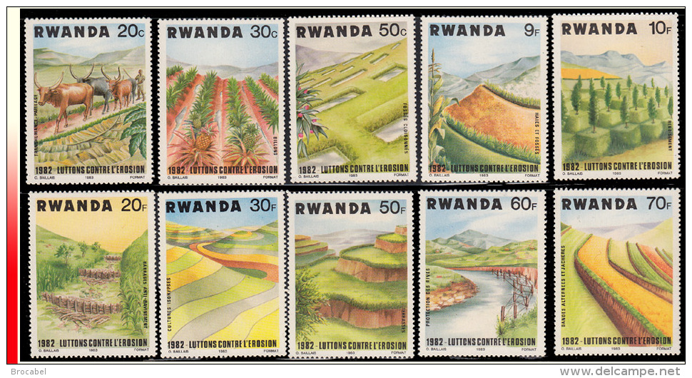 Rwanda 1159/68** Lutte Contre L´érosion MNH - Unused Stamps