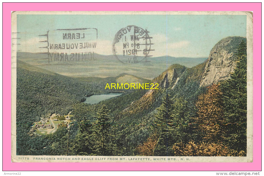 CPA Franconia Notch And Eagle Cliff From Mt Lafayette , White MTS. , N.H - White Mountains