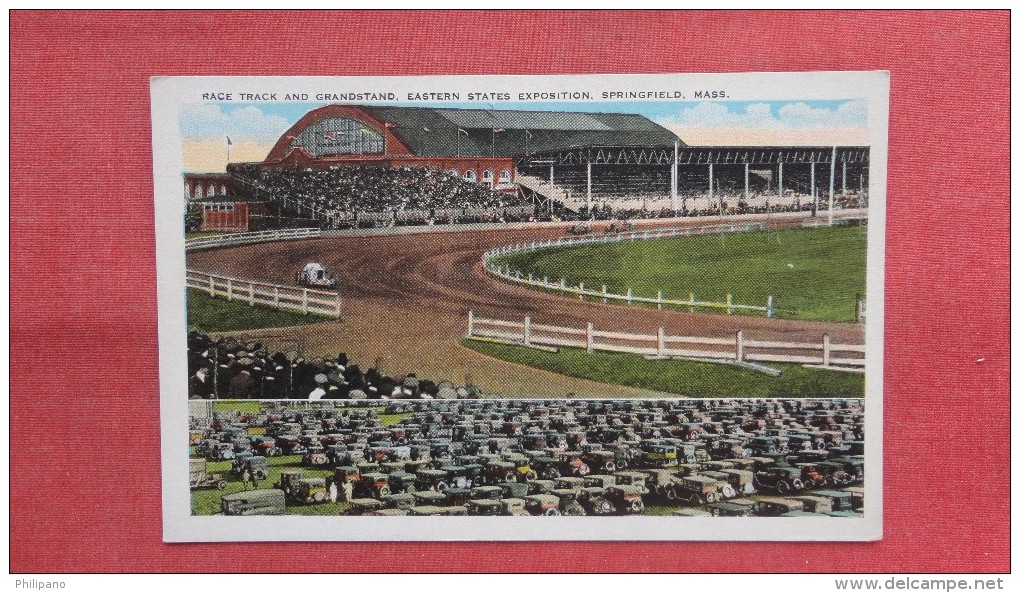 Auto Car Race Track & Grandstand- Massachusetts> Springfield  =====2152 - Springfield