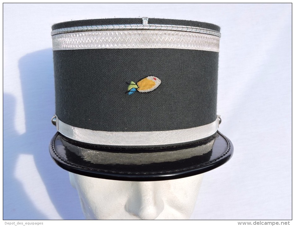 TRES RARE ANCIEN KEPI POLICE DE L'EAU ET DE  LA PECHE + INSIGNE  années 1970 -----------