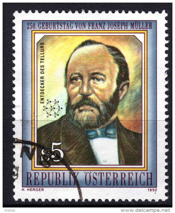 ÖSTERREICH 1992 - Franz Joseph Müller / Mineraloge - Minéraux