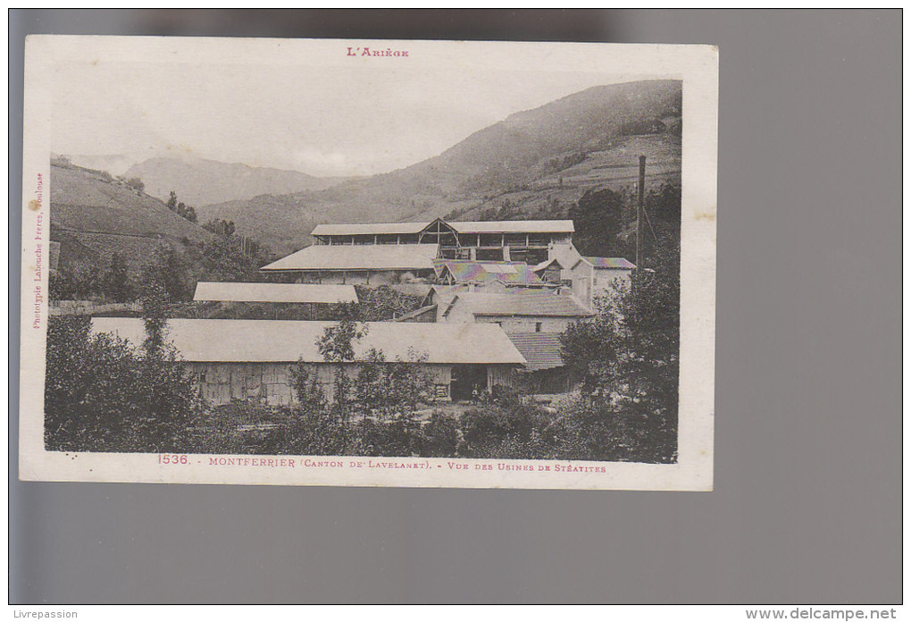 Cpa , Montferrier ..vue Des Usines De Stéatites    ., Non Voyagé - Other & Unclassified