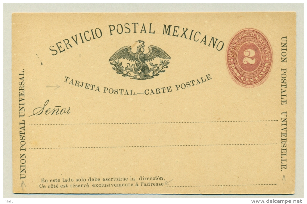 Mexico - Approx 1890 - 3x 2 Centavos Carte Postale - All Different - Mexico