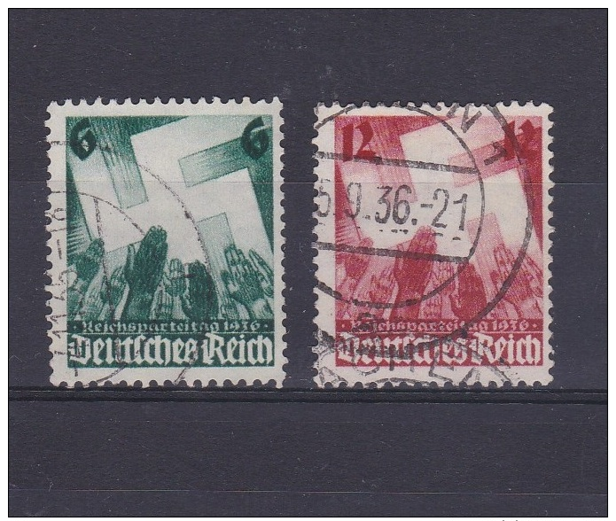 Allemagne - Deutfches Reich - N° 580 Et 581 Oblitérés - Cote = 1.50€ - Gebruikt