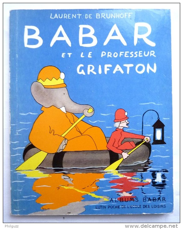 LIVRE BABAR ET LE PROFESSEUR GRIFATON -  ECOLE DES LOISIRS 1990 Enfantina - Hachette