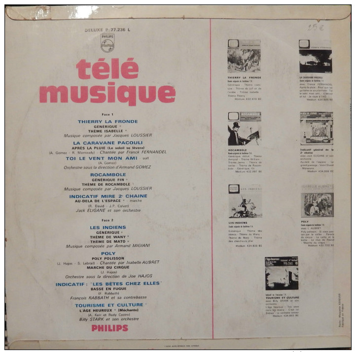 Compilation 33t. LP B.O. FILMS TV *télé Musique* - Música De Peliculas