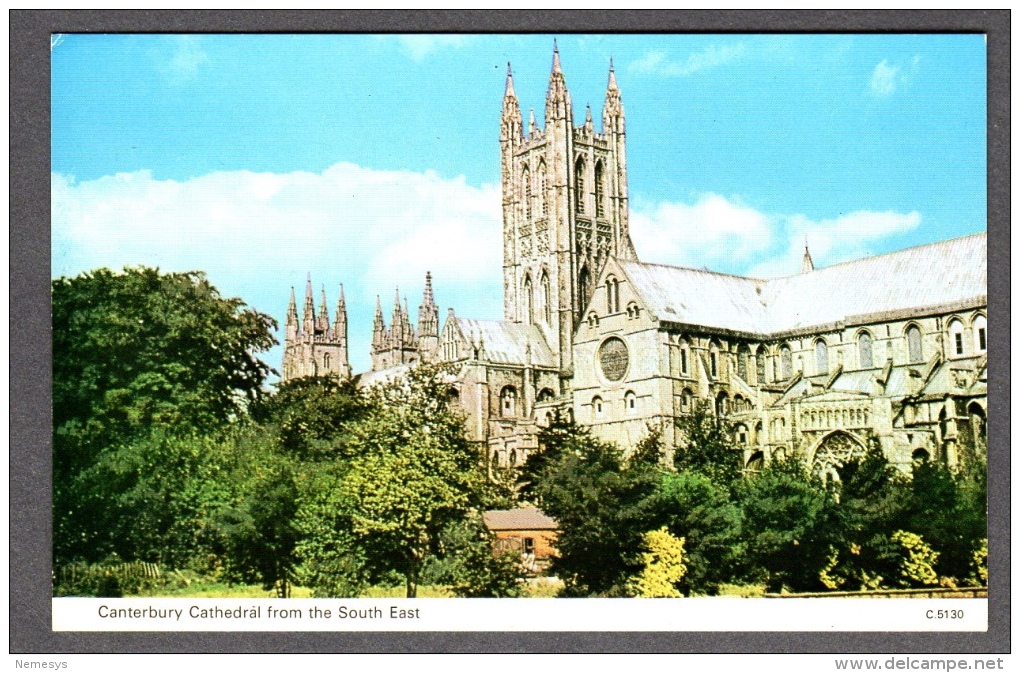 CANTERBURY CATHEDRAL FROM SOUTH EAST FP NV SEE 2 SCANS - Canterbury