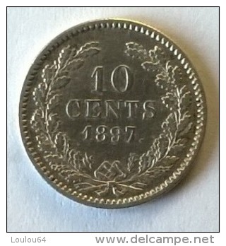 10 CENTS - 1897 - WILHELMINA - PAYS-BAS - Argent - Superbe - - 10 Cent