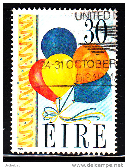 Ireland Used Scott #798 26p Balloons - Greetings Booklet - Usati