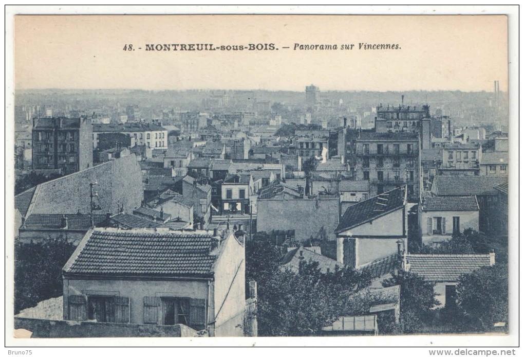 93 - MONTREUIL-SOUS-BOIS - Panorama Sur Vincennes - PE 48 - Montreuil