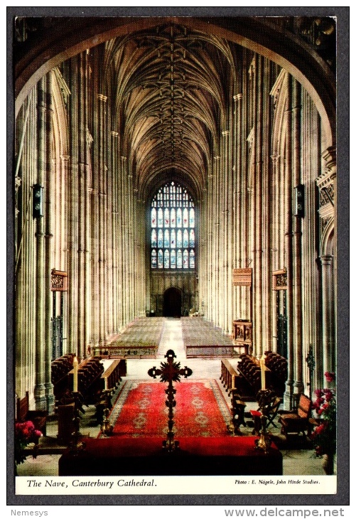 CANTERBURY CATHEDRAL THE NAVE FP NV SEE 2 SCANS - Canterbury